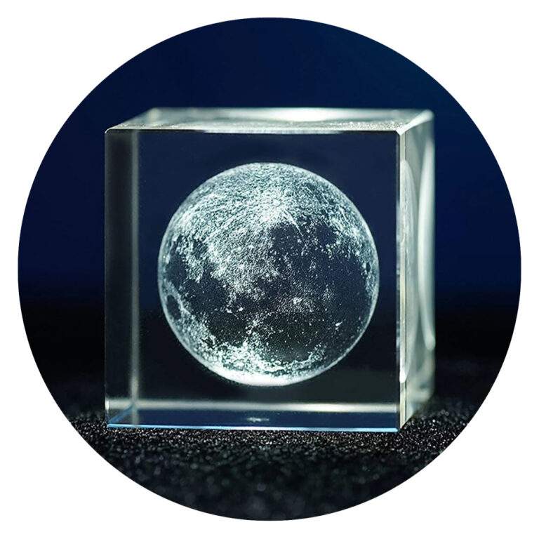 Maan in glas