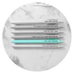 Pen in pasteltint met lieve quote YOU ARE STRONG