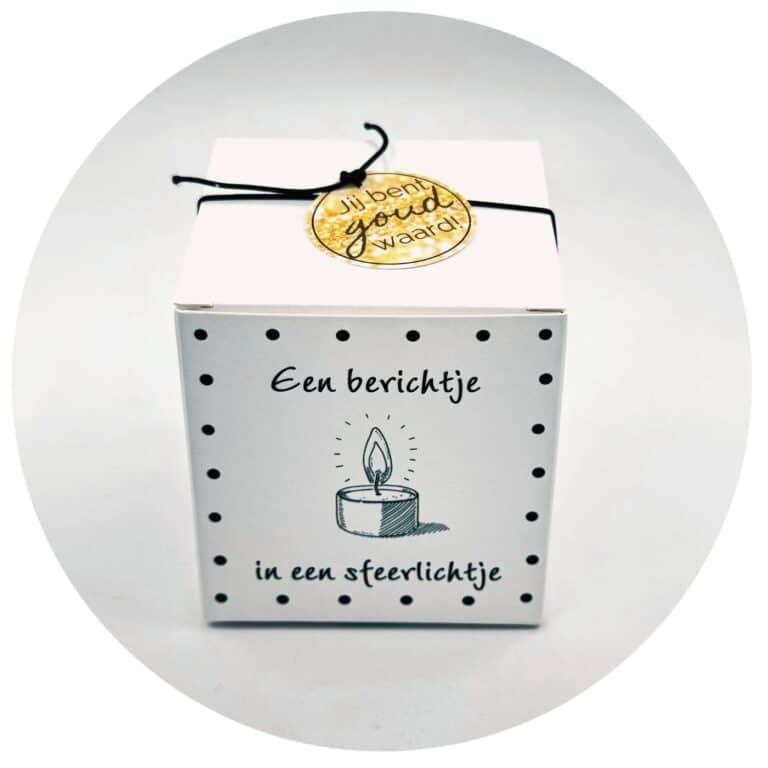 Berichtje in een sfeerlichtje