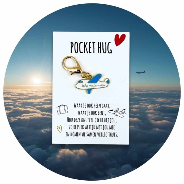 Pocket Hug vliegtuigje