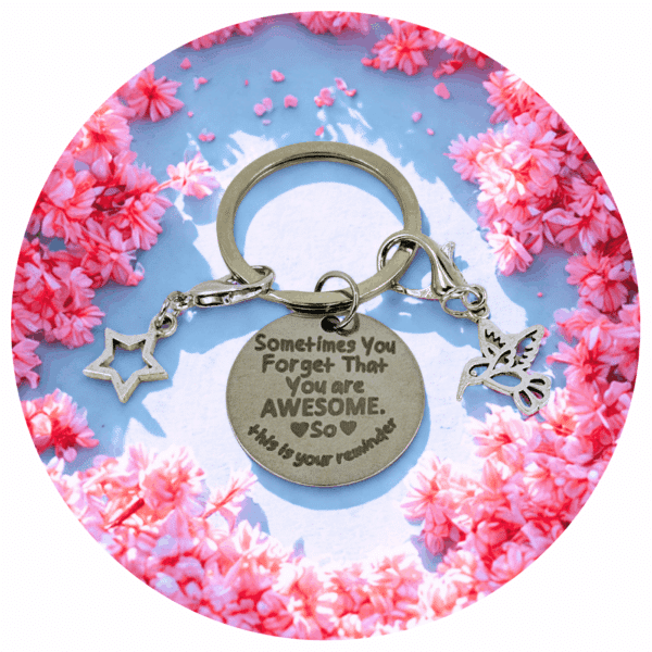 Sleutelhanger Awesome | kolibrie en ster
