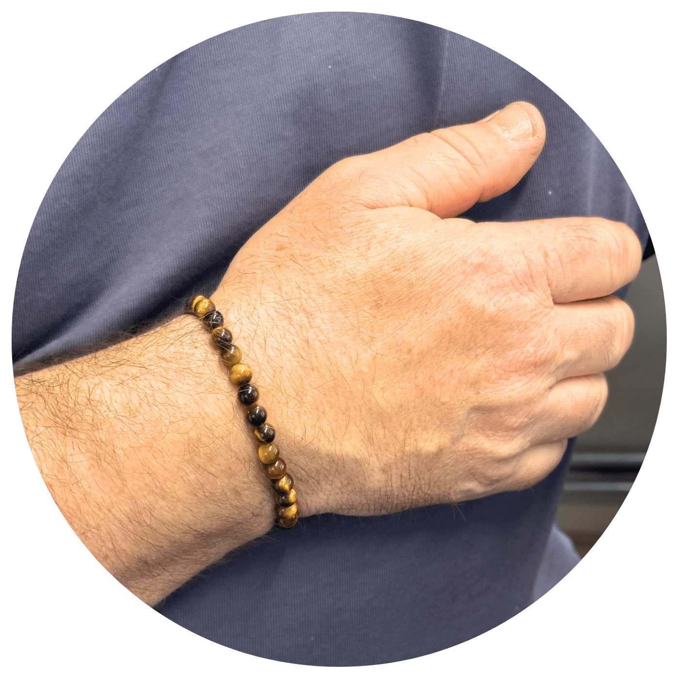armband-tijgeroog-paars Armand heren | Tijgeroog