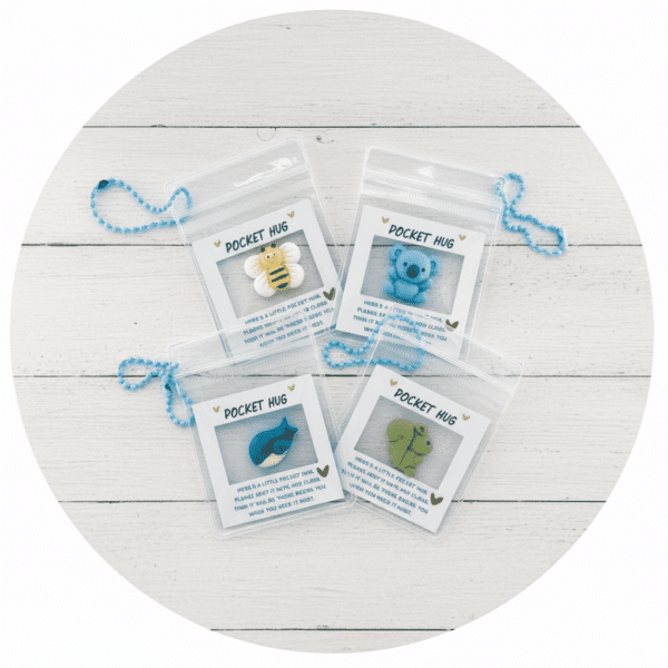 Pocket Hug sleutelhanger diertjes