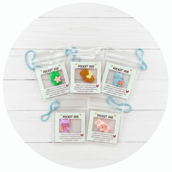 pocket hug schattige diertjes